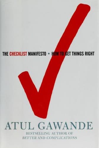 The Checklist Manifesto by Atul Gawande, book cover