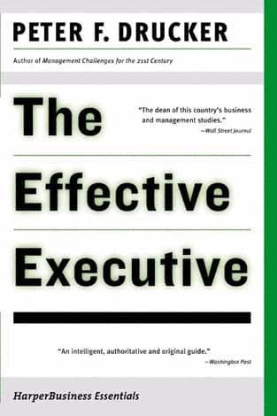 The Effective Executive by Peter Drucker, book cover