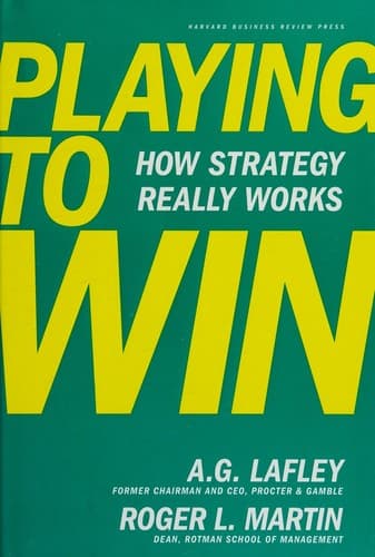 Playing to Win by A.G. Lafley, book cover