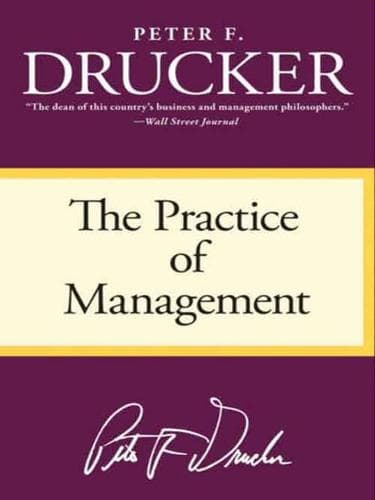 The Practice of Management by Peter Drucker, book cover